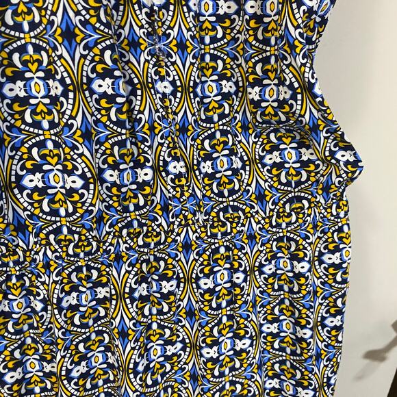 Tommy Bahama Lightweight Halter Sundress Geo Medallion Print Pockets Sz S - Picture 10 of 11